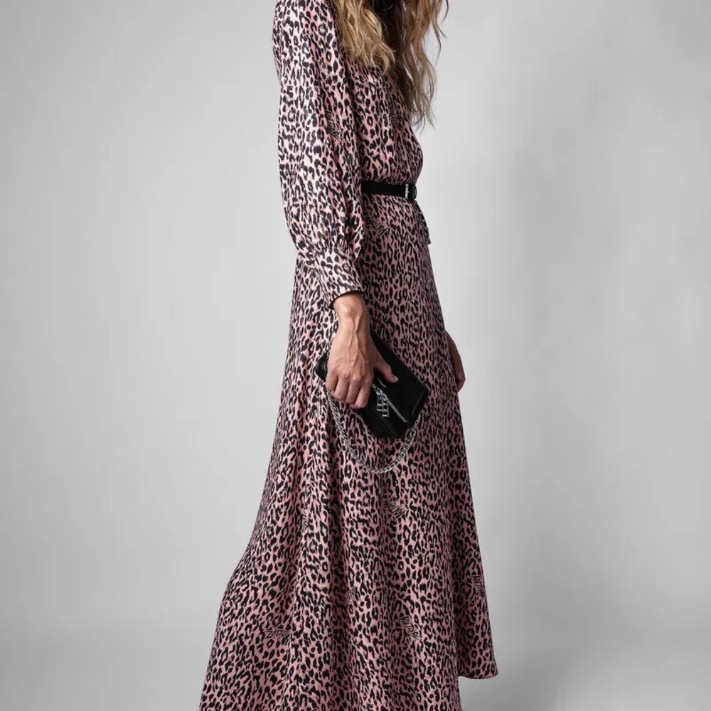 ZADIG & VOLTAIRE Run Satin Leo Dress - Picture 2 of 7